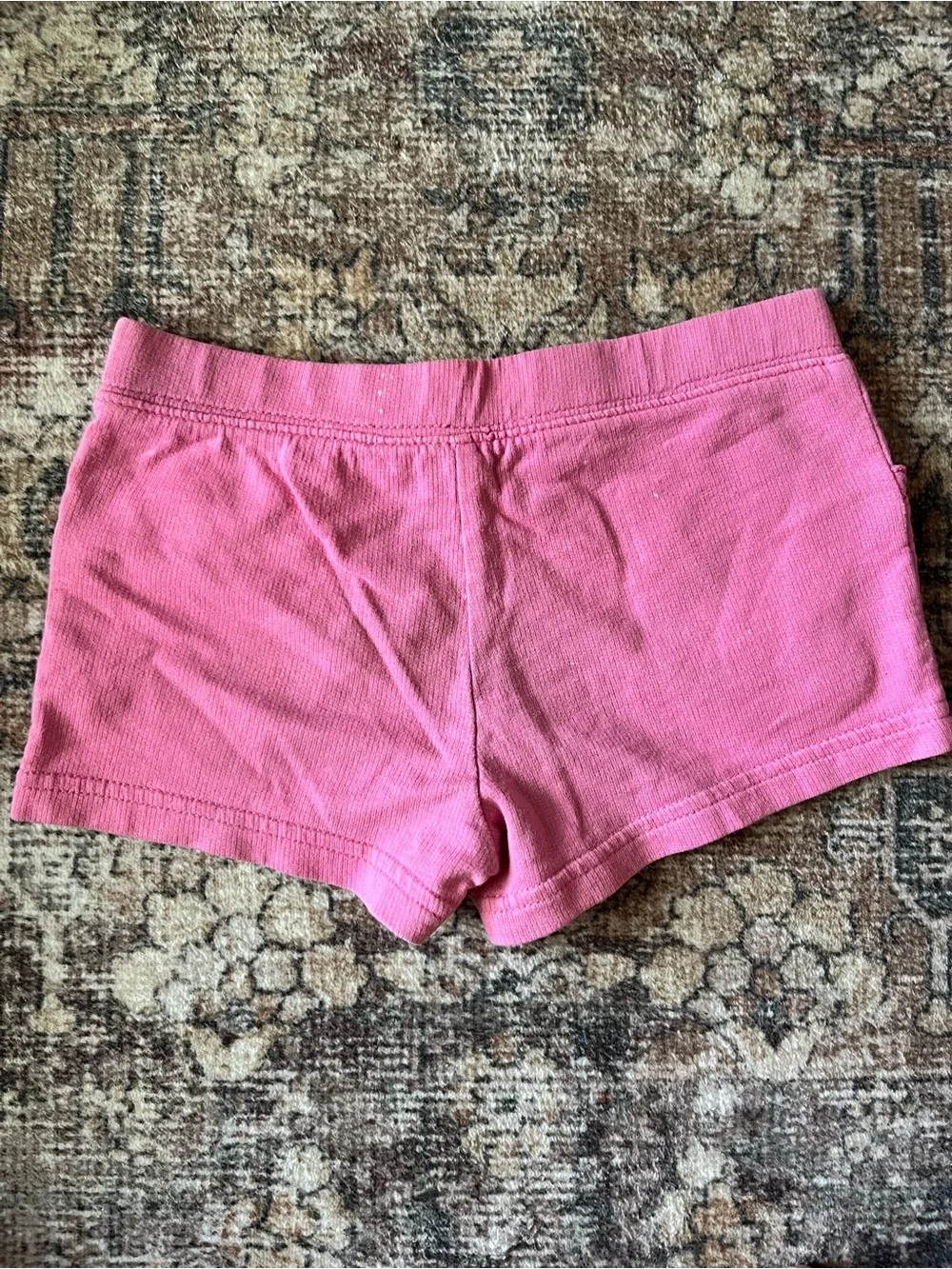 Carter's Girls Pink Cotton Pull-On Ruffle Pocket Shorts